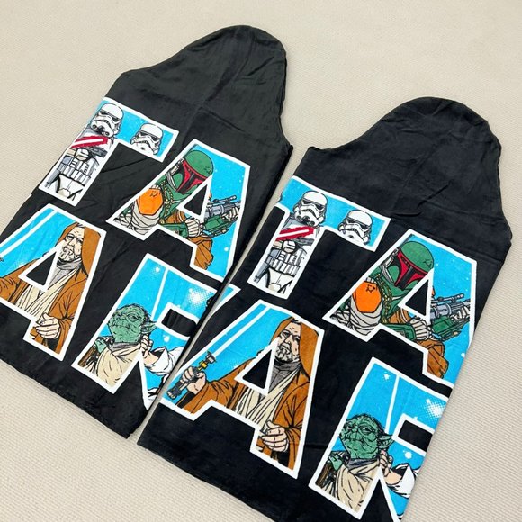Bundle of 2 Star Wars Kid's Beach Bath Swim Beach Towels/Hooded Bath Wrap - Picture 1 of 4